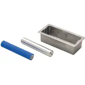 Snoli B.s.itub Complete Rubber Roller Aluminium Roller Set Argenté