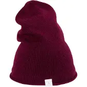 CASH-MERE.CH Bonnet bordeaux / blanc