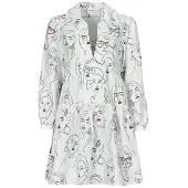Desigual Robe courte VEST LOUISVILLE femmes - Blanc - EU L
