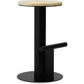 Normann Copenhagen Tabouret de bar à poteau 65 cm pin/noir