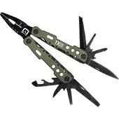 Delphin TaktyX 13, Pince multifonctions, 16cm, noir-vert, 101002355