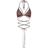 LASCANA Hauts de bikini 'Lavista' violet / orange / noir