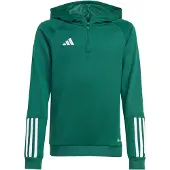 Adidas Garçons, Pull-over, Tiro 23 Competition 1/4 Zip Sweat à capuche Enfants, Vert, (140)