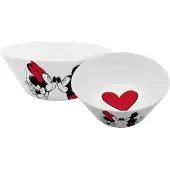 GEDA LABELS Disney bol Mickey Kiss Sketch, Saladier + bol, Multicolore