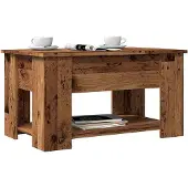 vidaXL Table basse imitation vieux bois 79x49x41 cm Bois composite