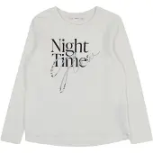 s.Oliver T-Shirt écru / noir / argent