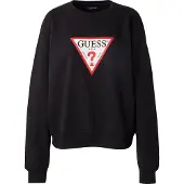 GUESS Jeans Iconic Triangle Sweatshirt Noir S Femme