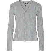 Pieces Cardigan 'PCIris' gris chiné