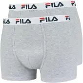FILA Boxers gris chiné / rouge / noir / blanc