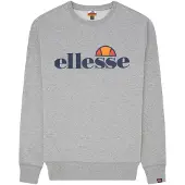Ellesse Sweat-shirt 'Succiso' gris foncé / gris chiné / orange / rouge