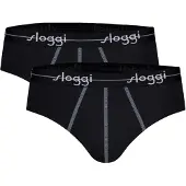 Sloggi Slip 'Blue Start' bleu fumé / noir / blanc