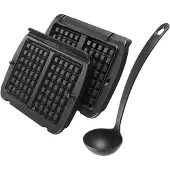 Tefal Xa7248 Aluminum Waffle Plate Argenté One Size / EU Plug 220V