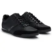 BOSS Baskets basses 'Saturn' gris / noir