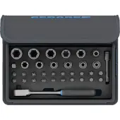 Gedore TC 666-MU-20 Jeu de douilles à embout avec cliquet 1/4" 35 pièces, 3085015