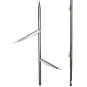 Picasso Platinum Ultra Safe Euro 7.5 Mm Double Flopper Spearshaft Gris 170 cm