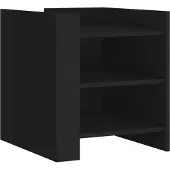 vidaXL Table de chevet noir 45x50x50 cm bois d’ingénierie