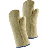 JUTEC Gants de protection anti-chaleur Fauster avec isolation, taille universelle, tissu aramide naturel (10)