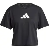 Adidas T-shirt fonctionnel 'Essentials' noir / blanc
