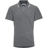 Casual Friday T-Shirt 'Tristan' gris basalte / noir / blanc