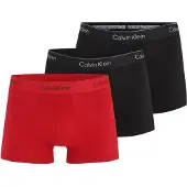 Calvin Klein 000nb4078a Boxers 3 Units Rouge,Noir S Homme