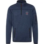 FQ1924 Pull-over 'BIRK' bleu marine / bleu chiné / mélange de couleurs / noir