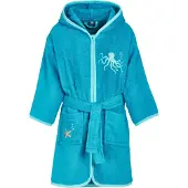 Playshoes Peignoir turquoise / bleu clair / orange