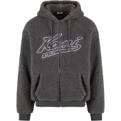 Karl kani Veste de survêtement 'Varsity' anthracite / gris clair