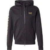 Emporio Armani Veste de survêtement or / noir