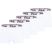 FILA Boxers gris clair / rouge / noir / blanc