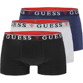 GUESS Boxers 'BRIAN' bleu / gris clair / noir / blanc