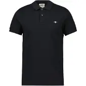 Gant T-Shirt bleu marine / noir / argent / blanc