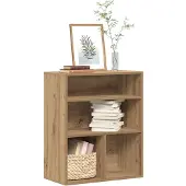 vidaXL Bibliothèque chêne artisanal 60x30x71,5 cm bois d'ingénierie