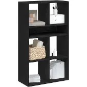 vidaXL Bibliothèque noir 66x31x112 cm bois d'ingénierie
