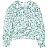 We fashion T-Shirt bleu-gris / gris clair / vert gazon / blanc
