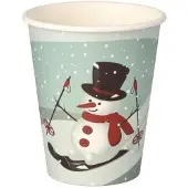 Starpak 50 gobelets jetables Snowman 0,2 l