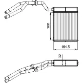 Valeo Échangeur de chaleur, chauffage intérieur 811515