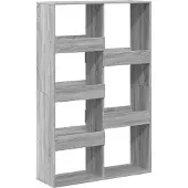 vidaXL Cloison de séparation sonoma gris bois d'ingénierie