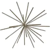 Housevitamin Ornement Feu d'Artifice Métal Beige 25 Cm