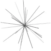 Housevitamin Ornement Feu d'Artifice Métal Noir 25 Cm