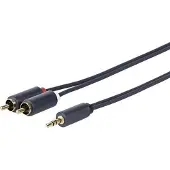 VivoLink PROMJRCA5 câble audio 5 m 3,5mm 2 x RCA Noir