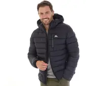 Trespass Veste à Capuche Matelassée Micro Mikail Homme Noir