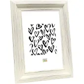 Deknudt Cadre photo classique large peint en blanc 13x18 S55DF1