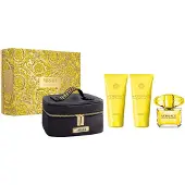 Versace - Yellow Diamond Coffret cadeau EDT 90 ml, lait corporel 100 ml, gel douche 100 ml et trousse de toilette 90 ml