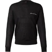 Armani Exchange pour homme. 8NZM5AZM1YZ1200 Pull noir uni (M), Casuel, Laine
