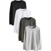 Next T-Shirt gris / olive / noir / blanc