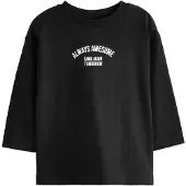 Next T-Shirt noir / blanc