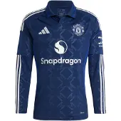 Adidas Manchester United 24/25 Away Long Sleeve T-shirt Bleu XL Homme