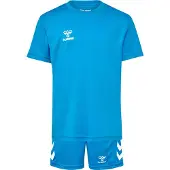 Hummel Survêtement bleu cyan / blanc