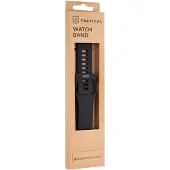 Source Montre 42mm / 44mm Silicone Band with Buckle (42 mm, 44 mm, Silicone), Sangles de montre, Noir