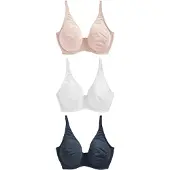 Next Soutien-gorge bleu marine / rose pastel / blanc